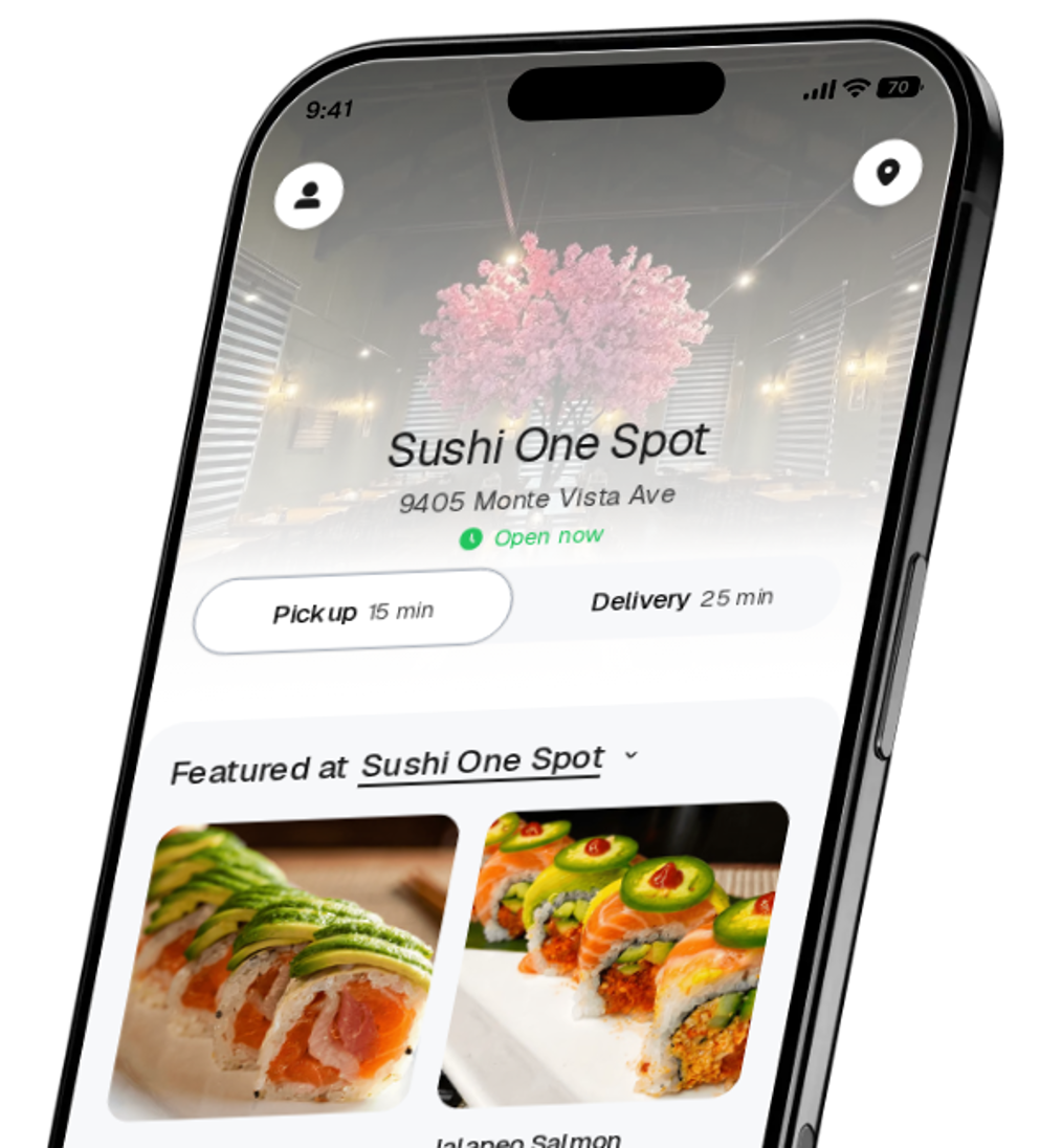 Sushi One Spot app preview