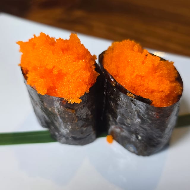 Smelt Roe Sushi.